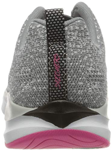Skechers Ultra Groove, Zapatillas Mujer, Gris (Gray Knit Mesh/Hot Pink Trim Gyhp), 41 EU
