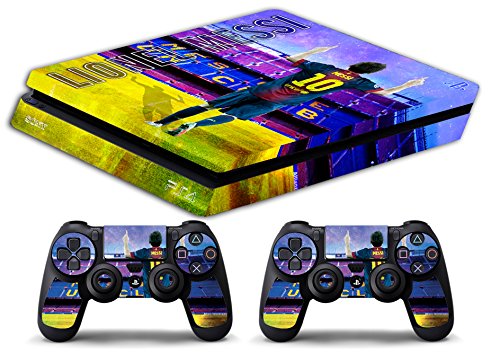 Skin PS4 SLIM HD - LIONEL MESSI FC BARCELONA ULTRAS - limited edition DECAL COVER ADHESIVO playstation 4 SLIM SONY BUNDLE