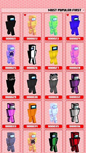 Skins of Among Us Heroes for Minecraft PE