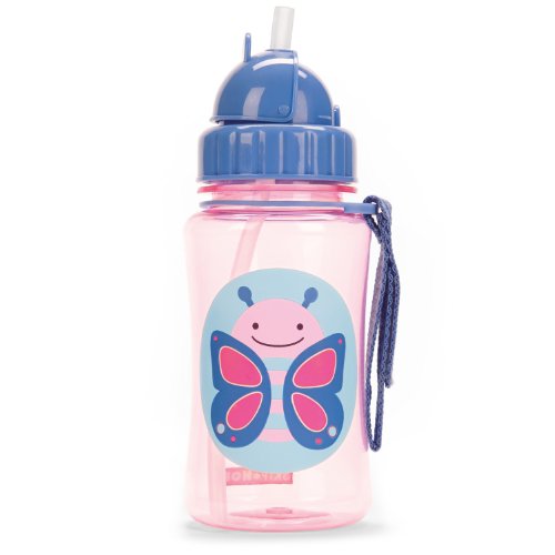 Skip Hop 3071, Botella con Pajita de Recambio, Multicolor