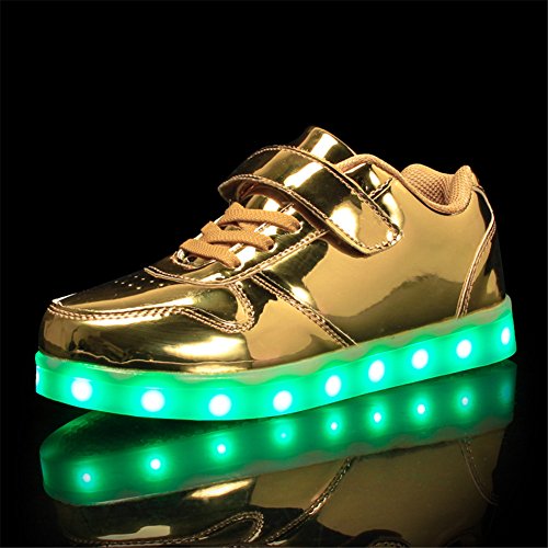 Skybird-UK LED Zapatos Verano Ligero Transpirable Bajo 7 Colores USB Carga Luminosas Flash Deporte de Zapatillas con Luces Los Mejores Regalos para Niños Niñas Cumpleaños