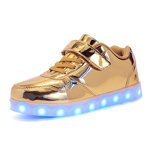 Skybird-UK LED Zapatos Verano Ligero Transpirable Bajo 7 Colores USB Carga Luminosas Flash Deporte de Zapatillas con Luces Los Mejores Regalos para Niños Niñas Cumpleaños