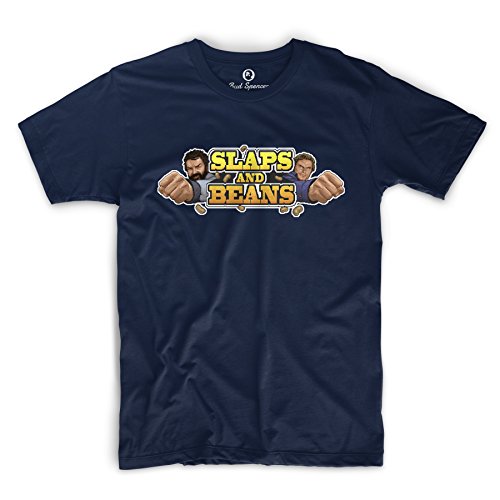 Slaps and Beans Bud Spencer y Terence Hill Videogame - Camiseta oficial (azul marino) azul marino XXL