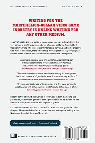 Slay the Dragon: Writing Great Stories for Video Games