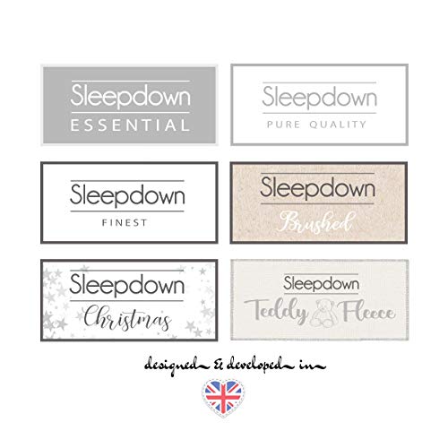 Sleepdown Juego de Funda de edredón Reversible con Fundas de Almohada para Cama King (220 x 230 cm)