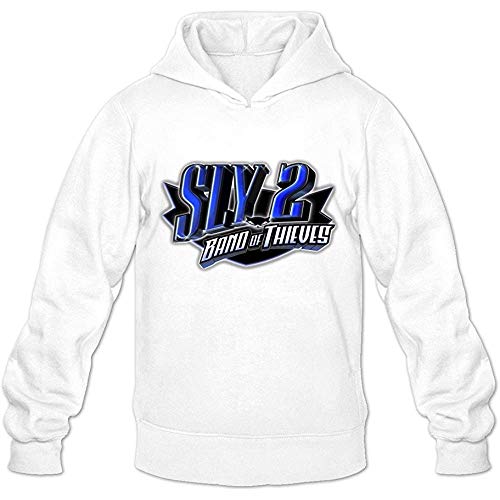 Sly Cooper 2 Logo Awesome 100% Cotton White Long Sleeve Hoodies For Adult