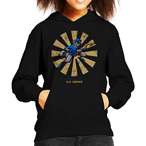 Sly Cooper Retro Japanese Kid's Hooded Sweatshirt