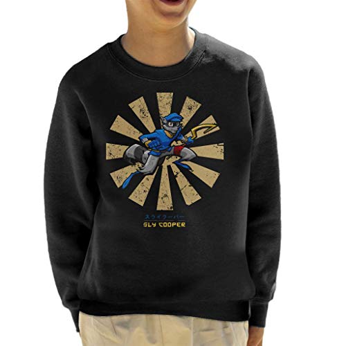 Sly Cooper Retro Japanese Kid's Sweatshirt