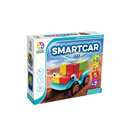 smart games- Smartcar 5x5 Juego de Rompecabezas Preescolar, Multicolor (SG018ES)