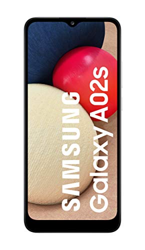 Smartphone Samsung Galaxy A02s 4G de 6,5 Pulgadas con Pantalla Infinity-V HD + 3 GB de RAM 32 GB de Memoria Interna Ampliable batería de 5000 mAh y Carga rápida + Blanco (Versión ES)