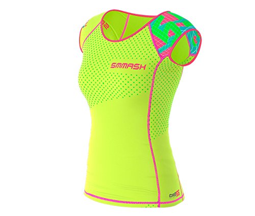 SMMASH GO CANDY Camiseta de manga corta para mujer para Crossfit (XS)