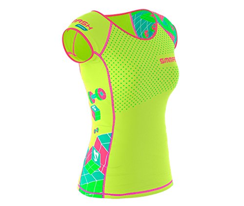 SMMASH GO CANDY Camiseta de manga corta para mujer para Crossfit (XS)