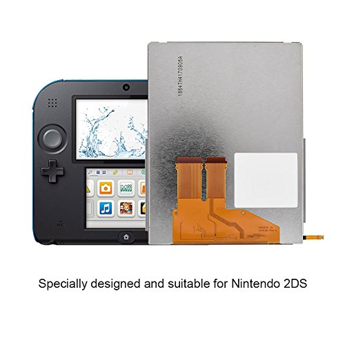 Socobeta Reemplazo de la Pantalla de visualización LCD Parte Superior e Inferior de la reparación de la Pantalla LCD Compatible con 2DS