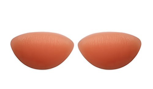 Sodacoda - 210g/pair - Soft Feel Real Big Silicone Inserts Chicken Fillets Breast Enhancers For Bras Swimsuits and Bikinis – Natural cleavage suitable for A, B, C and D Cups - Skin