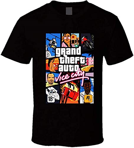 SOFT99 Grand Theft Auto Vice City Games - Camiseta (talla XXXL), color negro