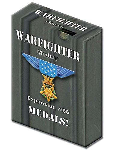 Solitaire Wargame Warfighter Expansion 55 - Medallas modernas de guerra diurnas o sombrías