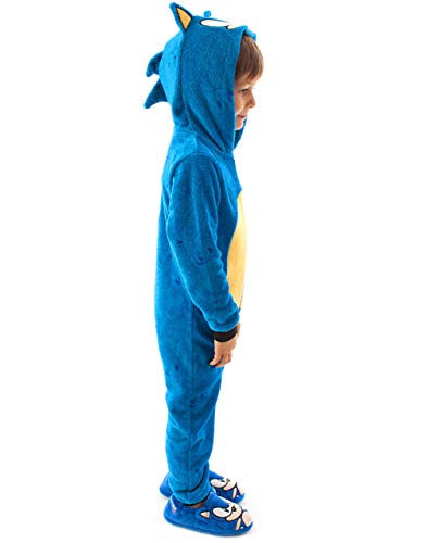 Sonic The Hedgehog Onesie niños niños Pijamas Todo en un PJS 4-5 años