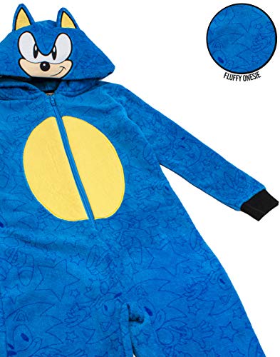 Sonic The Hedgehog Onesie niños niños Pijamas Todo en un PJS 4-5 años