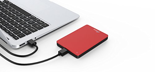 Sonnics - Unidad de Estado sólido Externa portátil (SSD) USB 3.0 Super rápida Velocidad de Transferencia para Uso con Windows PC, Apple Mac, Xbox One & PS4 Rosso 512 GB
