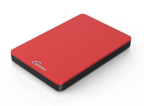 Sonnics - Unidad de Estado sólido Externa portátil (SSD) USB 3.0 Super rápida Velocidad de Transferencia para Uso con Windows PC, Apple Mac, Xbox One & PS4 Rosso 512 GB