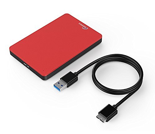 Sonnics - Unidad de Estado sólido Externa portátil (SSD) USB 3.0 Super rápida Velocidad de Transferencia para Uso con Windows PC, Apple Mac, Xbox One & PS4 Rosso 512 GB