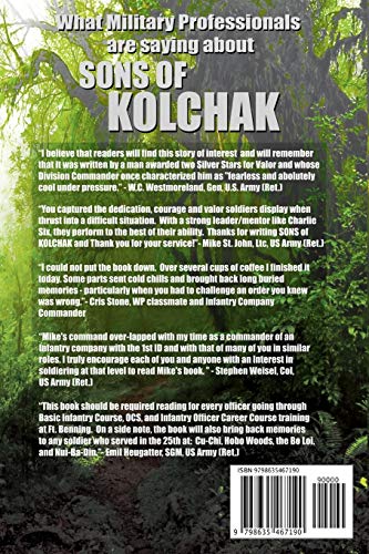 SONS OF KOLCHAK: A company commander during the Vietnam Tet Offensive of 1968 tells the story of his men's raw courage and valor.