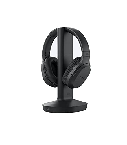 Sony MDR-RF895RK Auriculares Inalámbricos (Cancelación de Ruido, Transmisión por Radiofrecuencia, 20 horas de Batería, Modo Voz), Color Negro