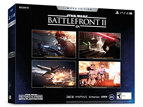 Sony PS4 Pro Limited Edition STAR WARS Battlefront II Bundle Negro 1000 GB Wifi - Videoconsolas (PlayStation 4 Pro, Negro, 8196 MB, GDDR5, GDDR3, AMD Jaguar)