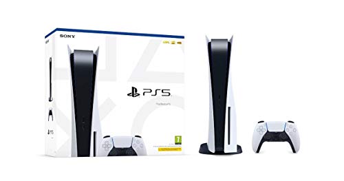 Sony PS5 PlayStation 5 Consola - 825GB SSD, HDR 4K/8K Modelo Estándar (lector de disco Bluray)