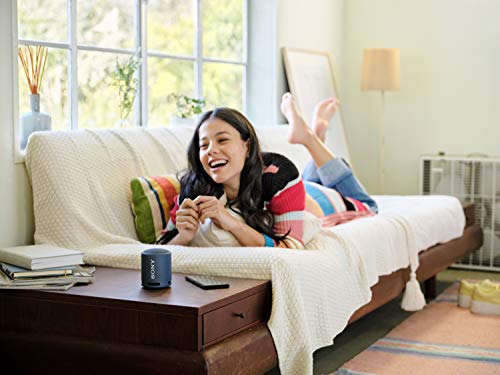 Sony SRS-XB13 - Altavoz Bluetooth Compacto, Duradero y Potente con EXTRA BASS (Resistente al agua, Inalámbrico, 16h Autonomía), Azul