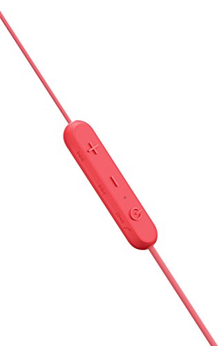 Sony WI-C300R - Auriculares Inalámbricos (Bluetooth, NFC, Manos libres), Color Rojo, 25