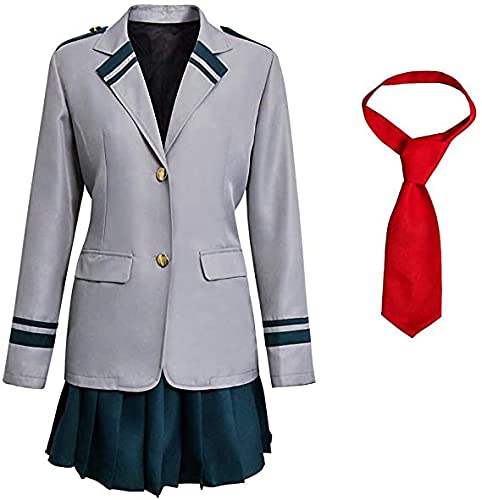 SOOYOOYOO Cosplay Uniforme Para My Hero Academia ,Para Boku no Hero Academia Tsuyu Traje de la escuela(El Uniforme No Se Vende Ni Es Creado My Hero Academia Boku no Hero Academi)