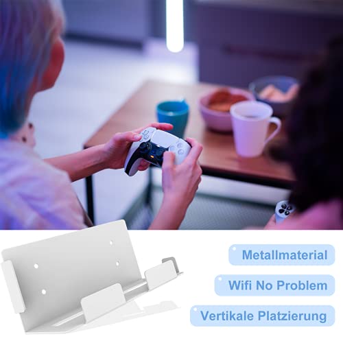 Soporte de pared para consola PS5, Accesorios PS5, Compatible con la consola ps5, Soporte de pared con rejillas de ventilación, Soporte de pared PS5 de metal sólido, (con destornillador y tornillos)