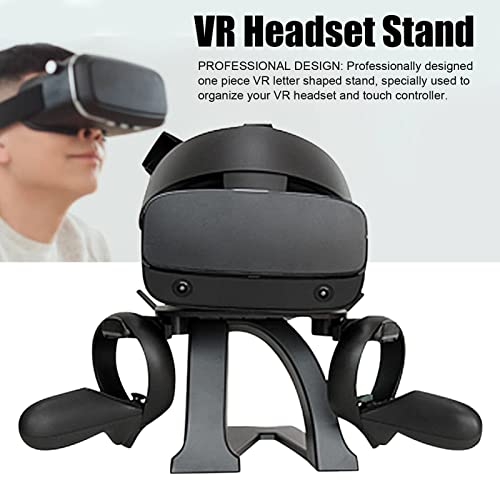 Soporte para Gafas de Realidad Virtual, Soporte de Pantalla Universal Y Estación de Montaje del Controlador, para Oculus Quest, para Rift, para HTC Vive, para índice de Válvulas, para HP(negro)