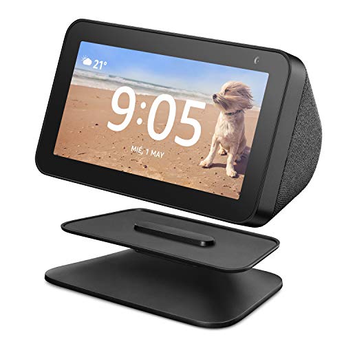 Soporte regulable para el Echo Show 5 (1.ª generación, modelo de 2019), negro