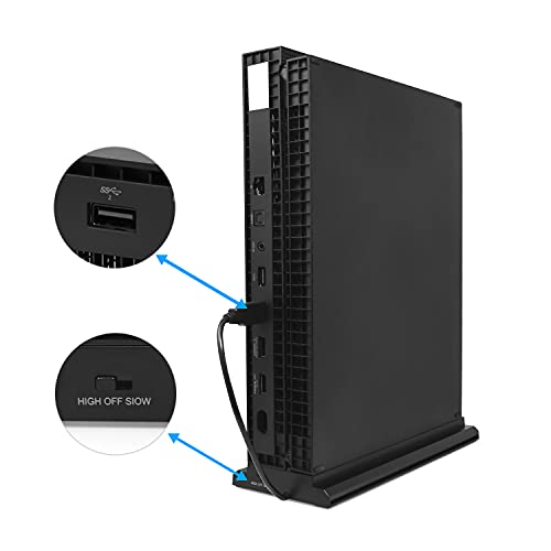 Soporte vertical FastSnail para Xbox One X con refrigerador, 3 puertos USB y una barra de luz (solo para Xbox One X)