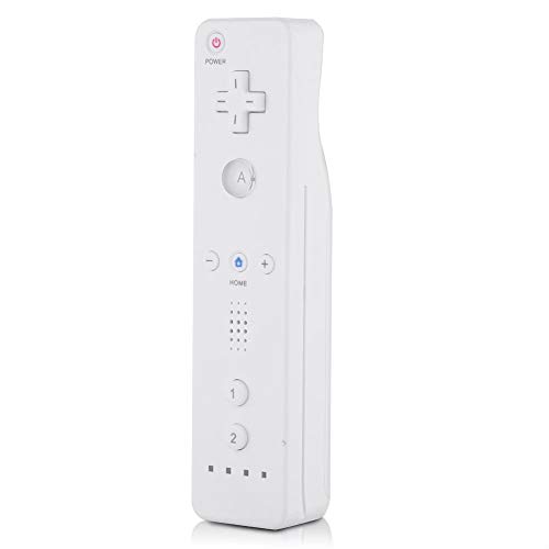 Sorand Controlador Remoto para Wii, Controlador de Juegos para Nintendo Wii, Mando a Distancia con Funda de Silicona y Muñequera para Personas de Todas Las Edades(Blanco)