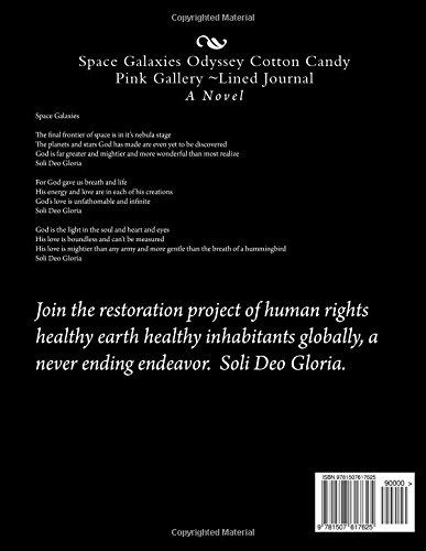 Space Galaxies Odyssey Cotton Candy Pink Gallery ~Lined Journal (Star Wars, Space and Earth)