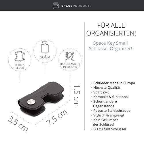 Space Key I Space Products - Estuche para llaves para hombre y mujer, pequeño bolsillo para más orden, funda innovadora para llaves en los tamaños pequeños y grandes