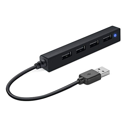 Speedlink Snappy slim USB Hub 4-port colour negro