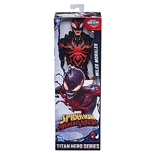 Spiderman Spider-Man Figura Titan Miles Morales Deluxe, Multicolor (Hasbro E87295X0)