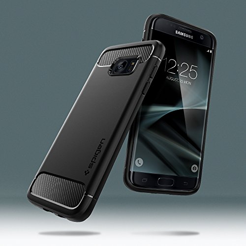 Spigen Funda Rugged Armor Compatible con Samsung Galaxy S7 Edge - Negro Mate