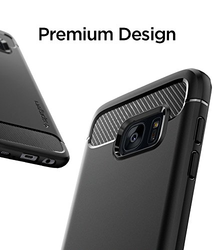 Spigen Funda Rugged Armor Compatible con Samsung Galaxy S7 Edge - Negro Mate