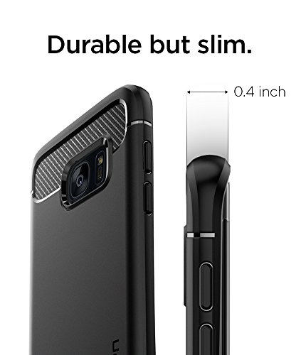 Spigen Funda Rugged Armor Compatible con Samsung Galaxy S7 Edge - Negro Mate