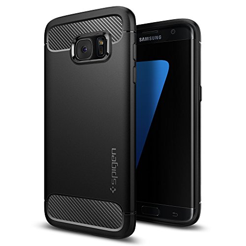 Spigen Funda Rugged Armor Compatible con Samsung Galaxy S7 Edge - Negro Mate