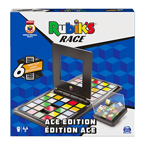 Spin Master 6063272 Rubik'S Race, Ace Edition Classic Fast-Paced Puzzle Estrategy Sequence Juego de Mesa de Dos Jugadores, para niños y Adultos a Partir de 7 años