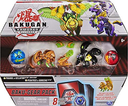 Spin Master Bakugan Armored Alliance: Baku-Gear Pack - Trox Ultra + Baku-Gear & Pegatrix Ultra (20124161)