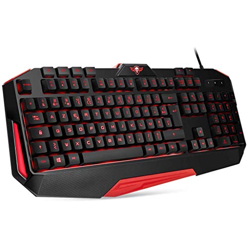 SPIRIT OF GAMER - Pack ES 3IN1 Pro MK3 QWERTY - Teclado de Jugador Retroiluminado Anti-Ghosting de 26 Teclas y 4 Macros/Ratón 7 Botones Programables 3200 dpi/Alfombrilla Ratón / PS4 / Xbox One