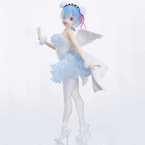 SPLLEADER Re:Life In A Different World from Zero: Rem (Ángel Ver.) Figura De Acción 3D PVC 22cm Personaje Modelo Decoraciones Coleccionables