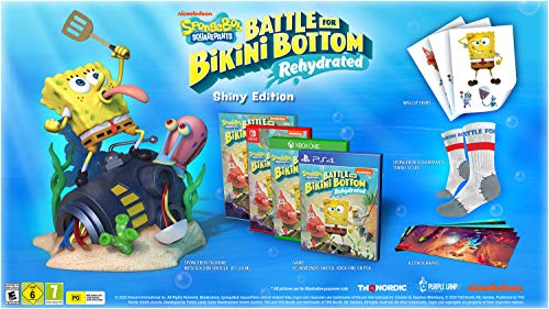 Spongebob SquarePants: Battle for Bikini Bottom Rehydrated - Edición Shiny (PS4)